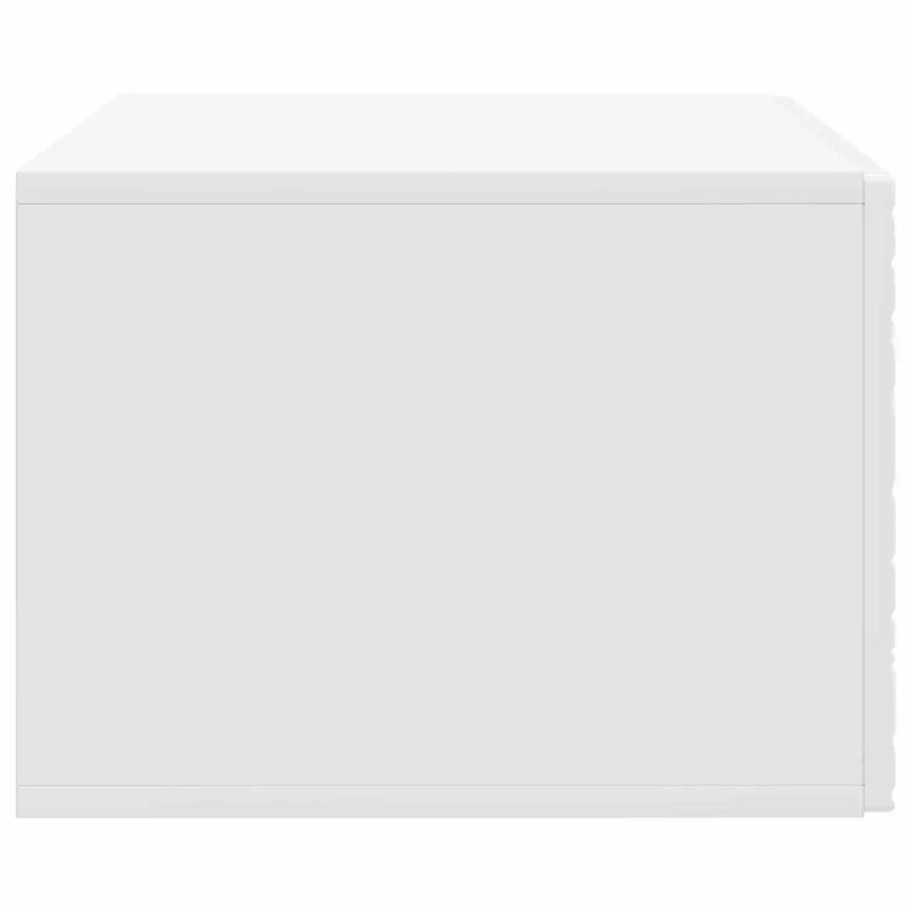 Mobile Porta TV da Muro 59,5 x 41 x 30 cm Bianco Lucido 898849