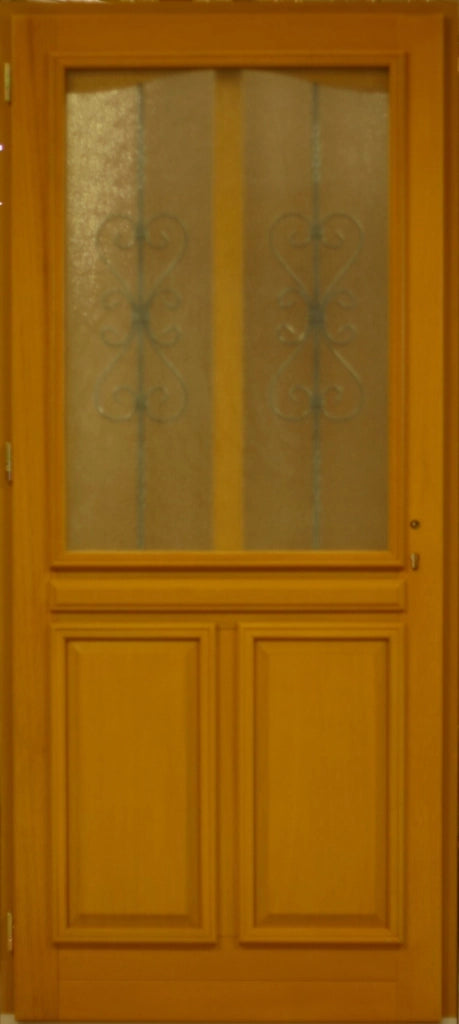 Porta d'ingresso in legno Exo 'Sandy' 215X90 lato destro venduta con maniglia e serratura senza maniglia