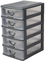 Organizzatore di carreggiata in plastica a 5 strati, grigio
