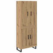 Credenza 2 pz | Madia | Buffet da pranzo | Armadio da pranzo Rovere artigianale 69,5 x 34 x 180 cm
