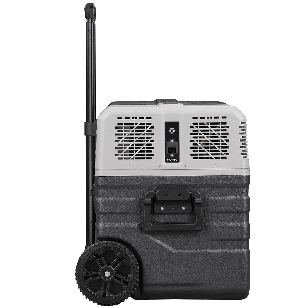 Frigorifero per Auto Barca Camper 42L con Compressore AC/DC 12V e 220V Portatile con Maniglia Grigio