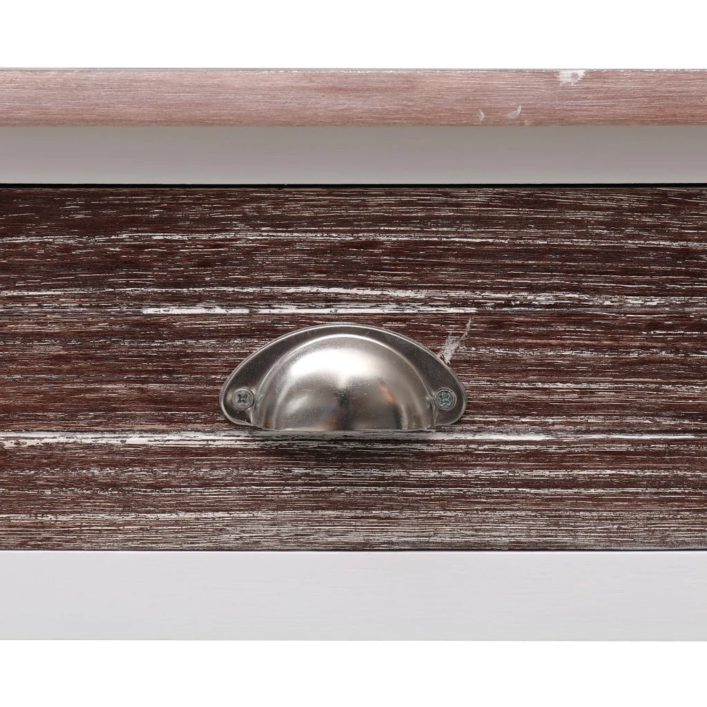 Tavolo Consolle Marrone 90x30x77 cm in Legno 284144