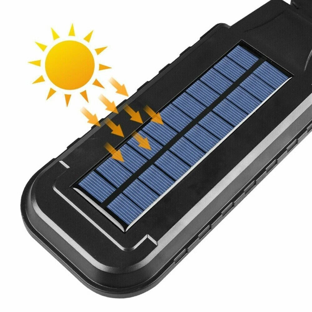 Trade Shop - Faro Lampione Stradale Pannello Solare Fotovoltaico Sensore 10 Watt Cob Tx-9328 -