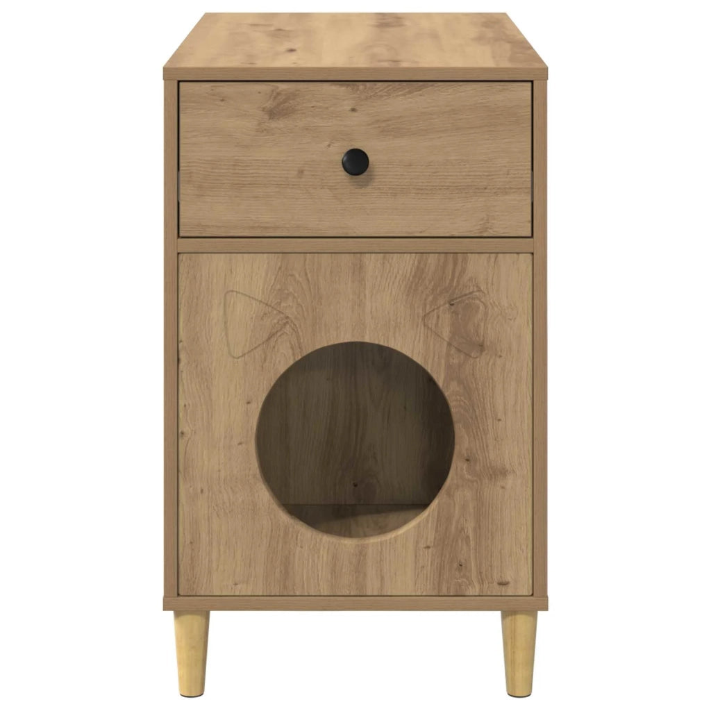 Casa per Gatti Rovere Artigianale 72 x 42.5 x 70 cm