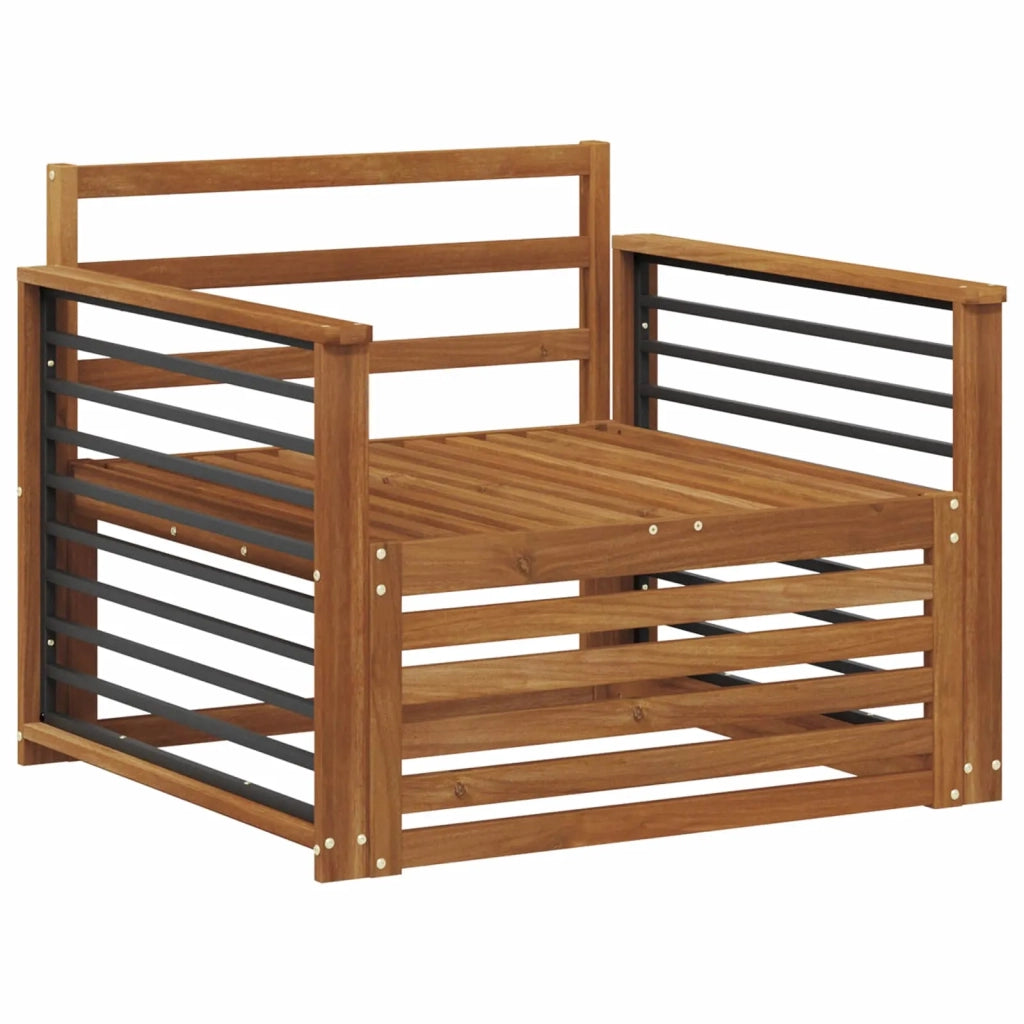 2 Pezzo Divano da esterno-Divano da Giardino-Sofa da giardino Naturale 431743