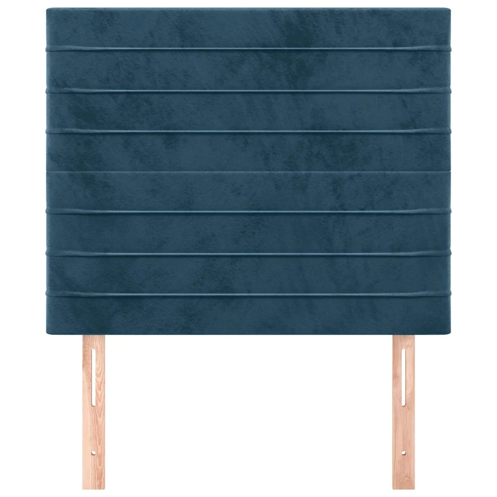 Testiera Blu Scuro 100x5x118/128 cm Velluto 3116518