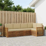 Set di divani da esterno 4 pz Naturale 3384359
