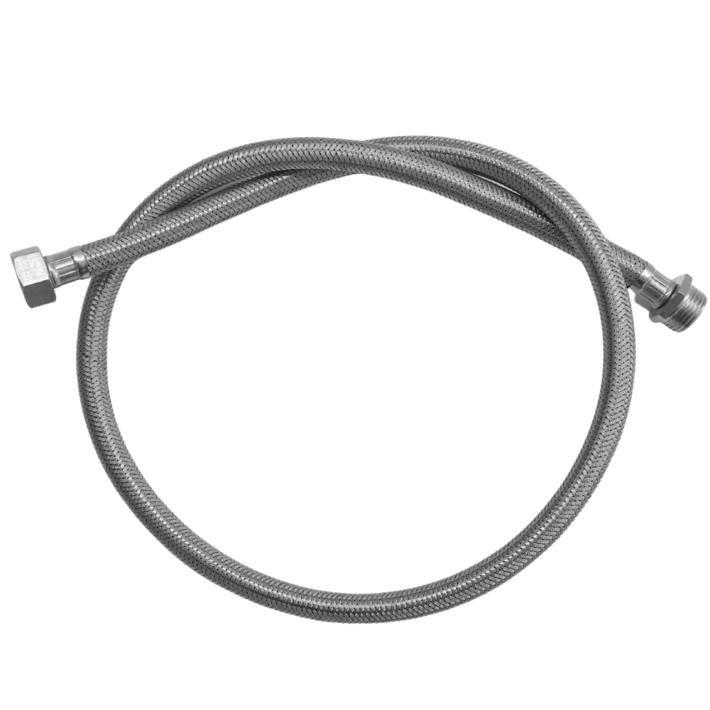 Flessibile acciaio inox maschio femmina 1/2 pollice lunghezza cm 100