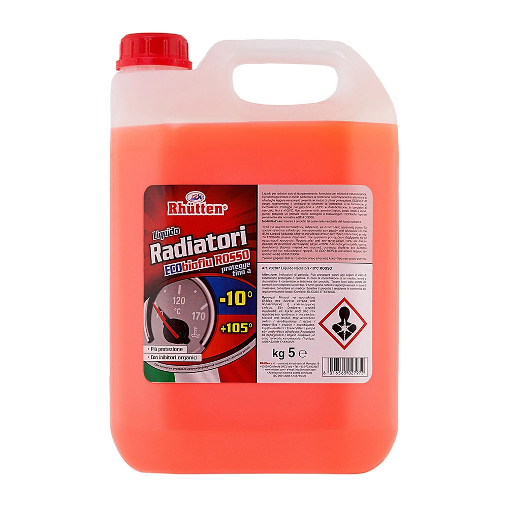 LIQUIDO RADIATORI RH -10°C 5KG ROSSO