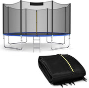 Rete per Trampolino Sostitutiva 427cm, Ideale per Struttura Rotonda con 6/8 Paletti con Doppie Cerniere, Fibbie di protezione e Ganci