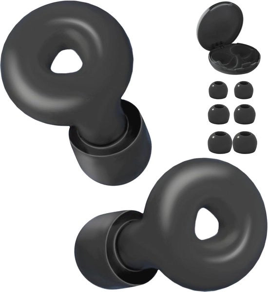 Orecchini di Soffocamento per il Sonno e il Viaggio con Riduzione del Rumore, Reutilizzabili e Comfortevoli, Inclusi 8 Paia in S/M/L
