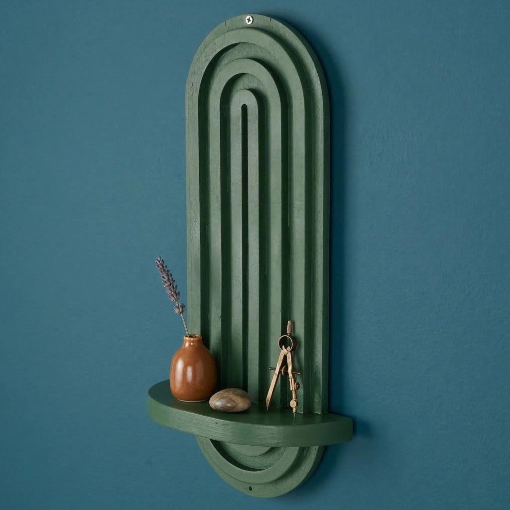 Pernumia, Mensola un Ripiano, 20x9x40h cm Verde
