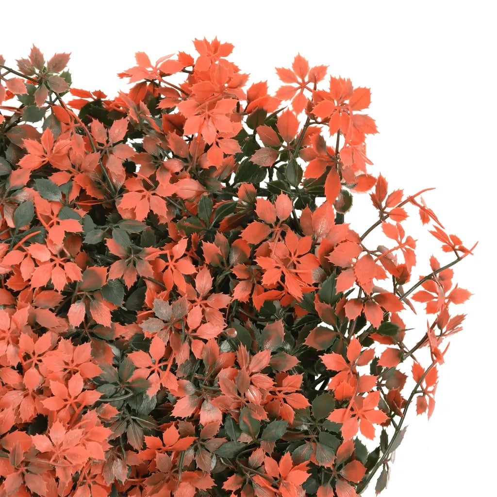 Recinzione Foglie Acero Artificiali 24 pz Rosso Chiaro 40x60cm 366641