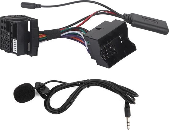 Adattatore per Microfono per Auto - Altoparlante Aux Audio 150cm Lunghezza - Sostituzione per RNS 510 RCD 300.