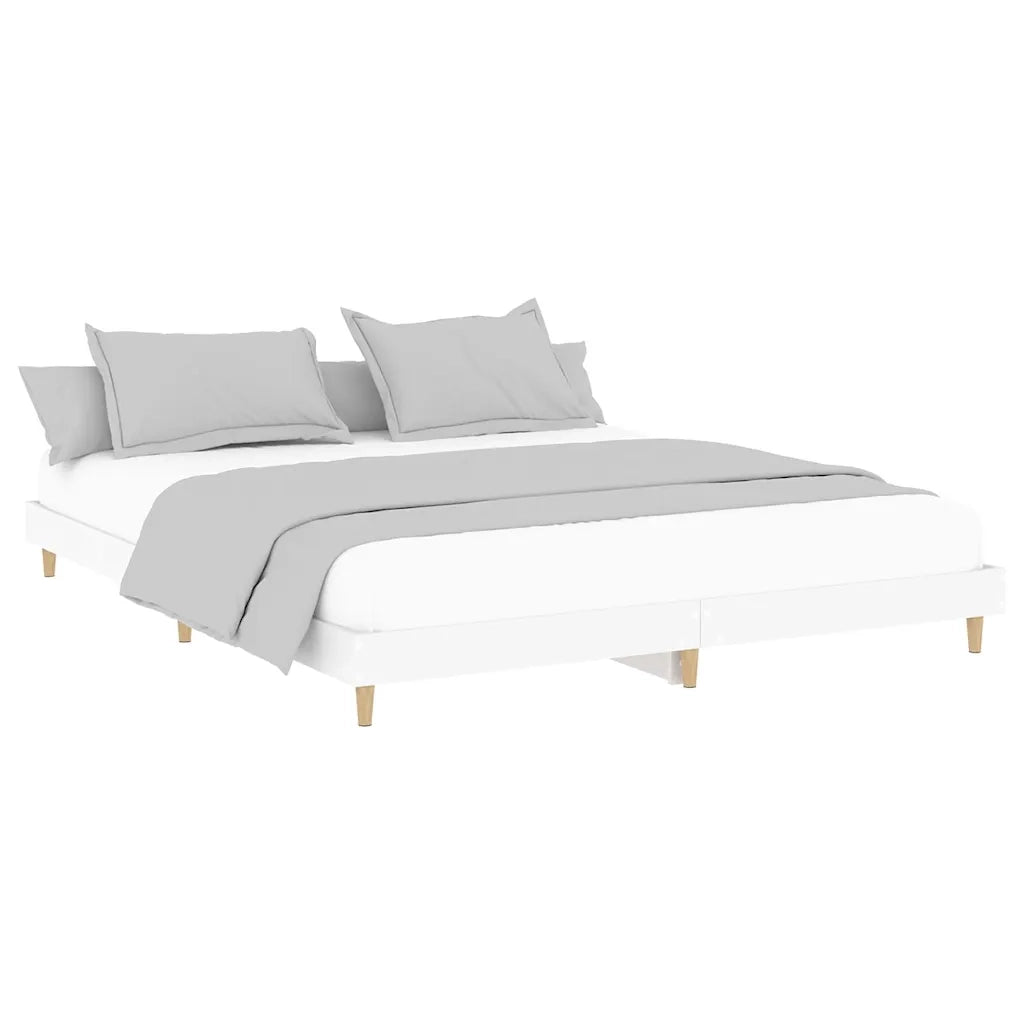 Giroletto-Struttura Letto Bianco 120x200 cm in Legno Multistrato 792987