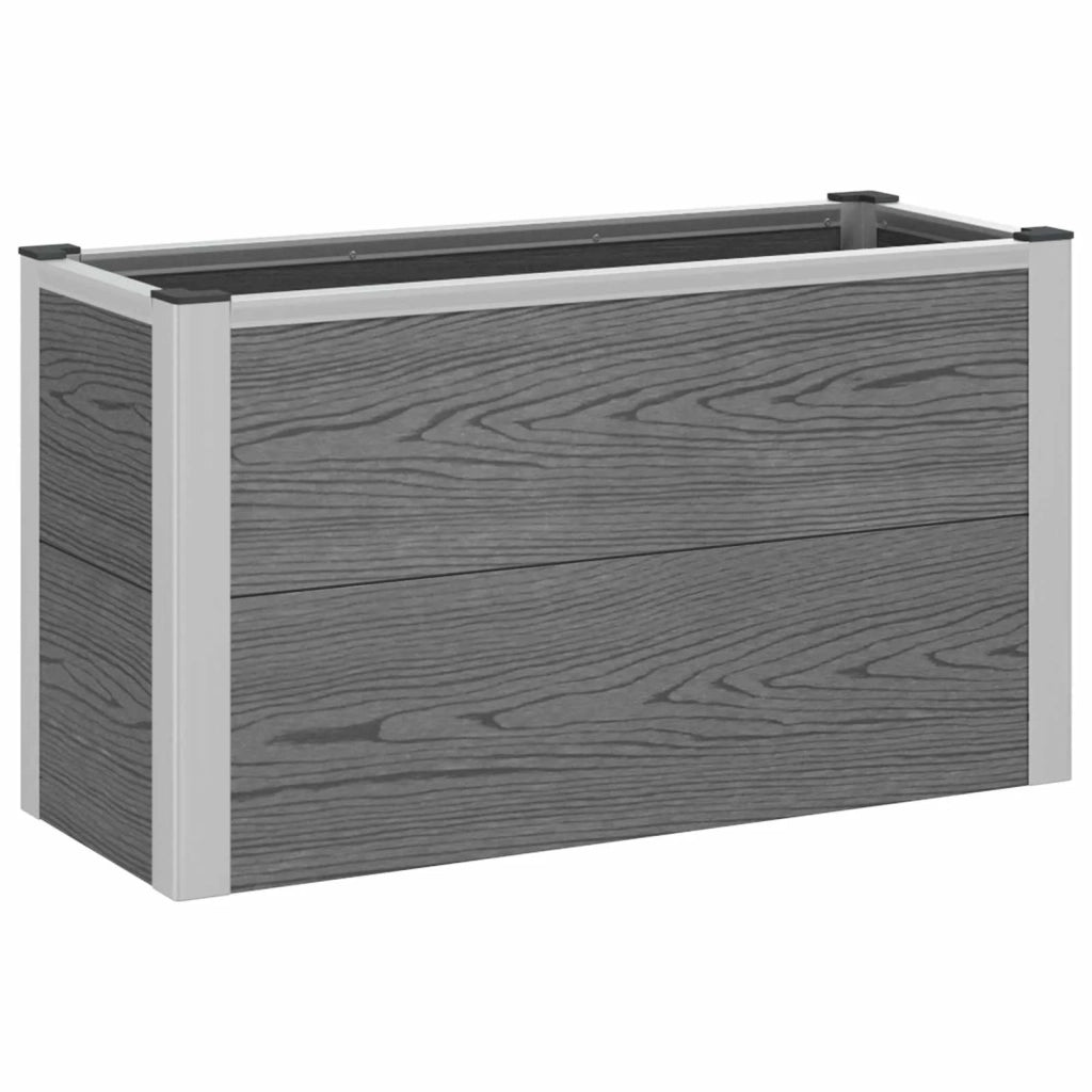 Letto rialzato da giardino Grigio 75 x 30 x 22 cm 42039083