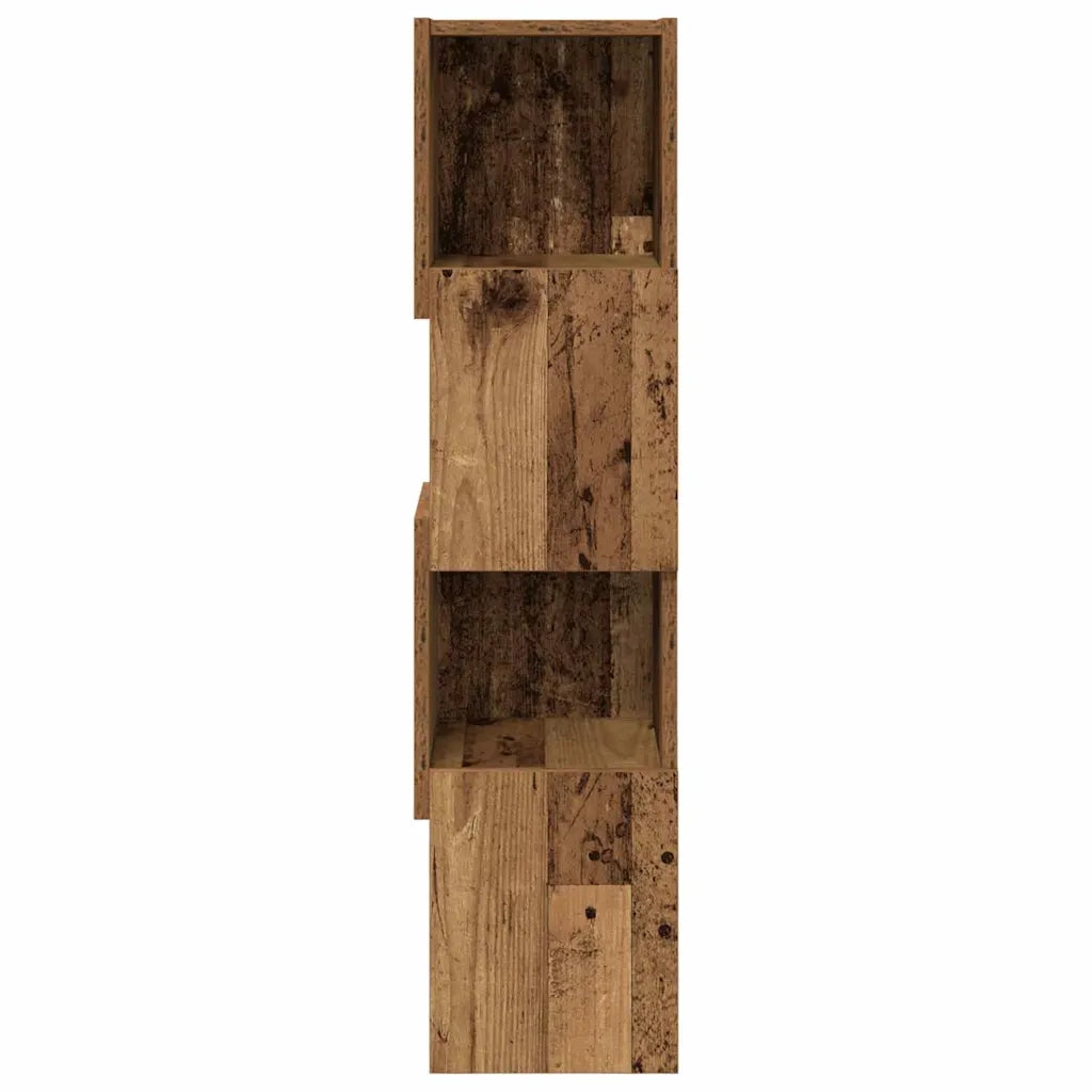 Mobile angolare Legno vecchio 25,5x25x102cm Legno multistrato