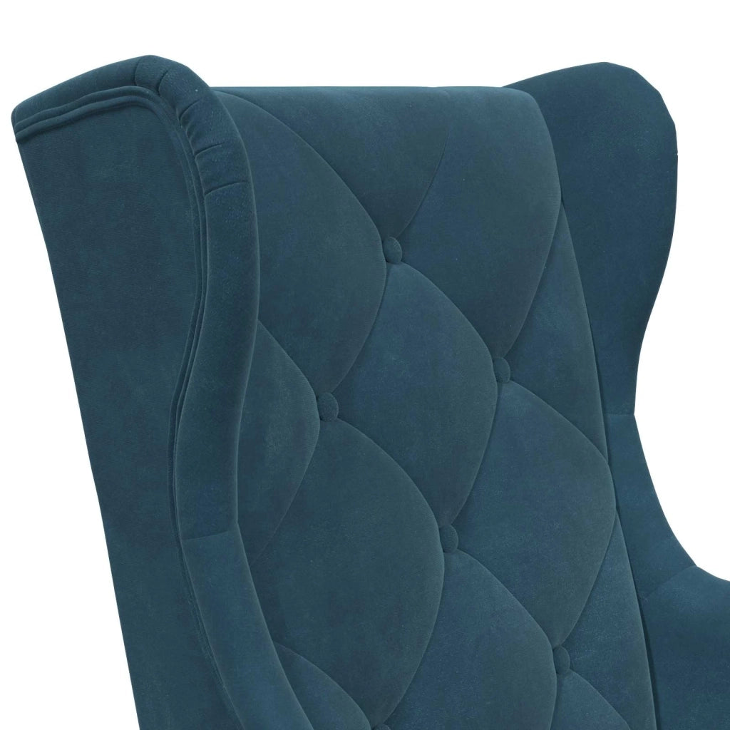Poltrona | Sedia Relax Blu Velluto