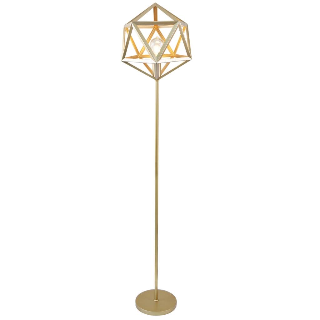 Lampada da terra Polux Denmark in metallo oro E27 165cm