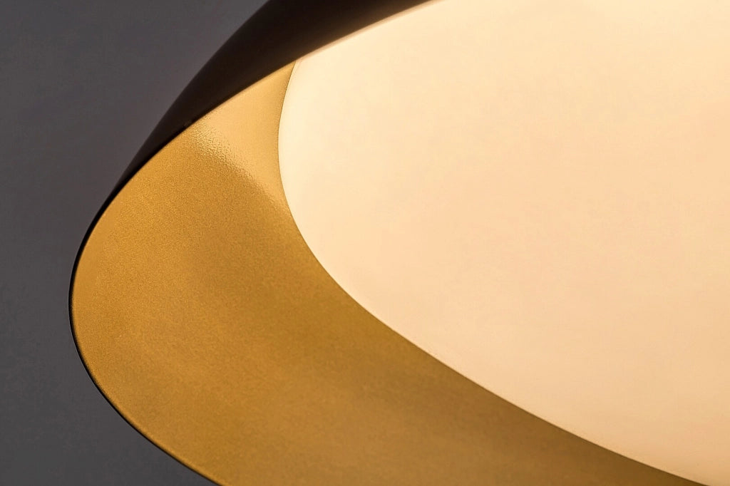 Plafoniera LED moderna nero-oro rotonda Ø40 24W Rabalux Hafsa