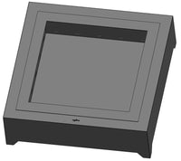 Braciere a Legna da Giardino 100x100x30 cm in Acciaio Rivestimento Corten 1000 Square Ruggine