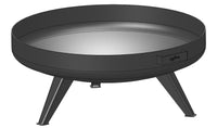 Braciere a Legna da Giardino ⌀70x29,3 cm in Acciaio Misa 700 Bowl Nero