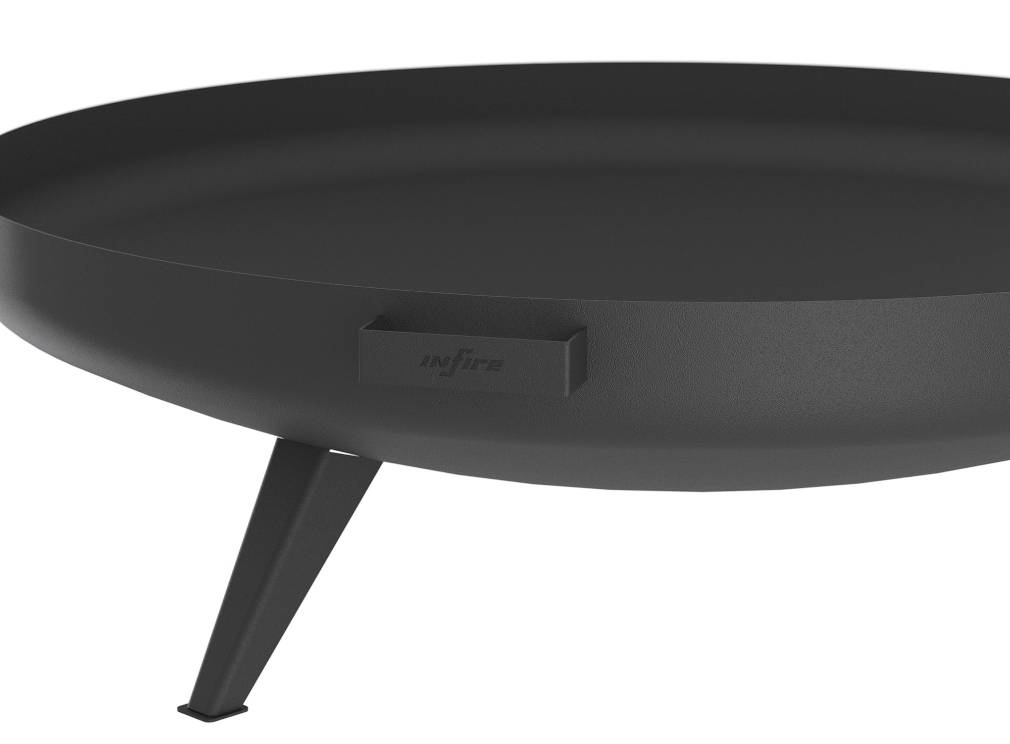 Braciere a Legna da Giardino ⌀100x30,8 cm in Acciaio Misa 1000 Bowl Nero