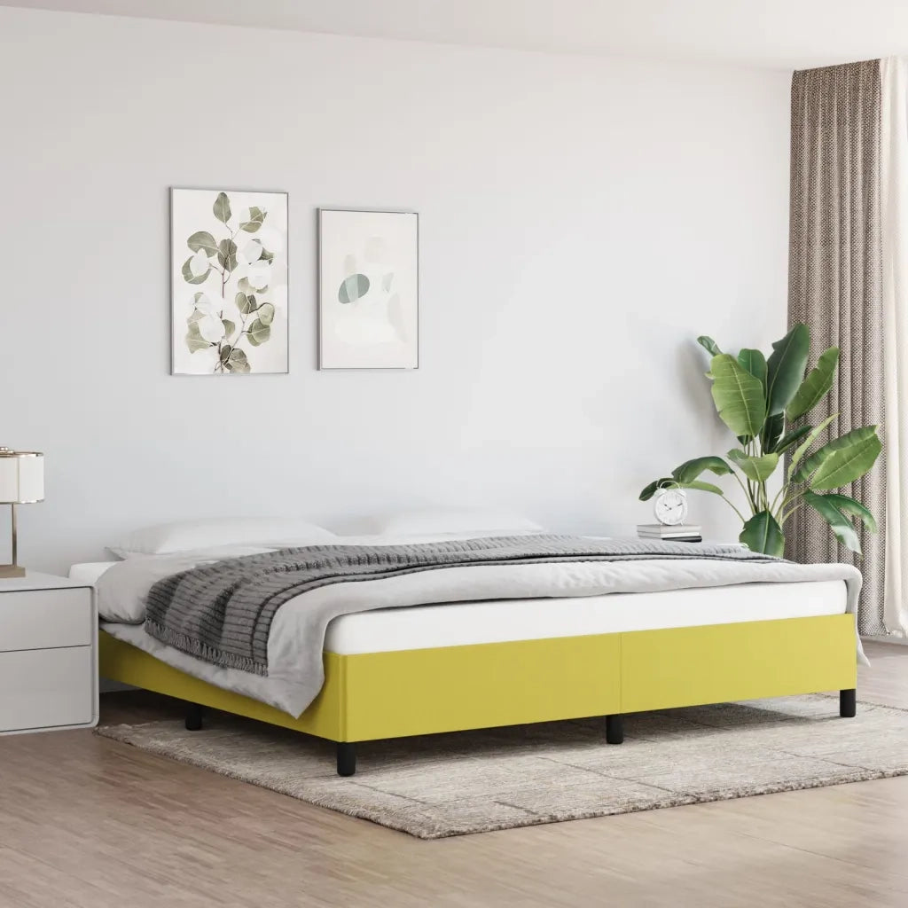 Giroletto senza Materasso Verde 200x200 cm in Tessuto 347097