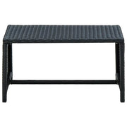 Tavolino da salotto | Tavolino da caff¨¨ | Tavolino da Soggiorno Nero 70x40x38 cm in Polyrattan