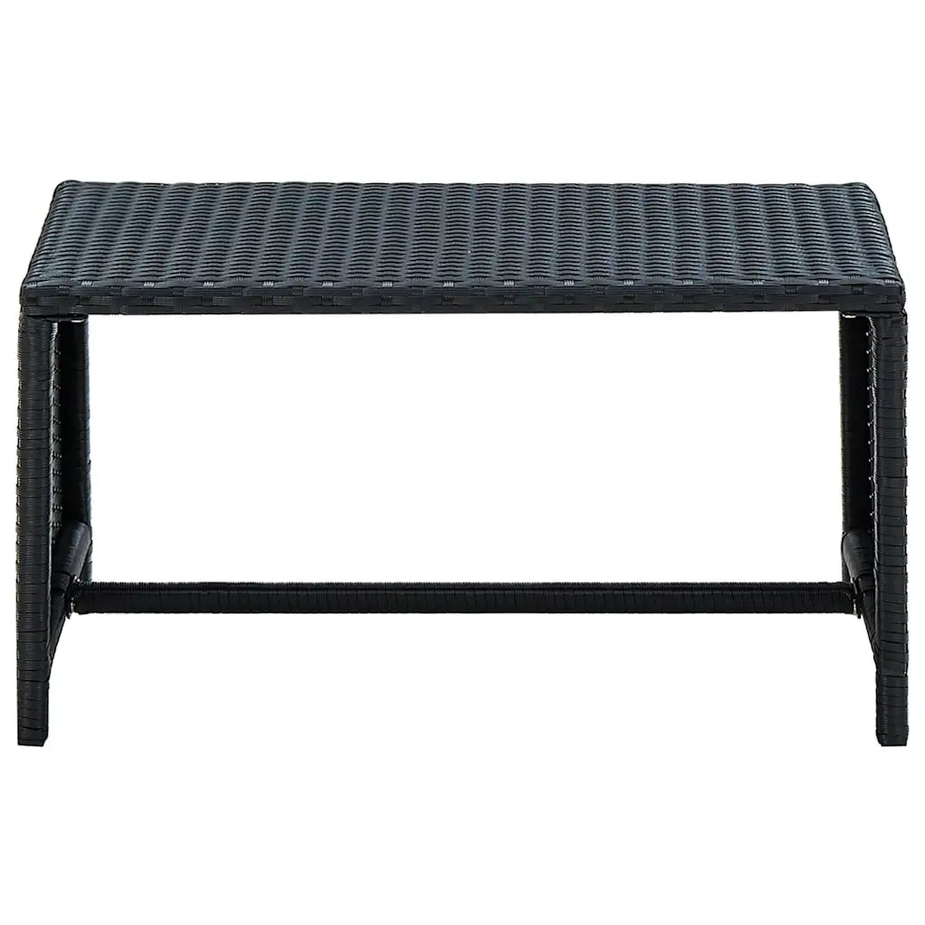 Tavolino da salotto | Tavolino da caff¨¨ | Tavolino da Soggiorno Nero 70x40x38 cm in Polyrattan