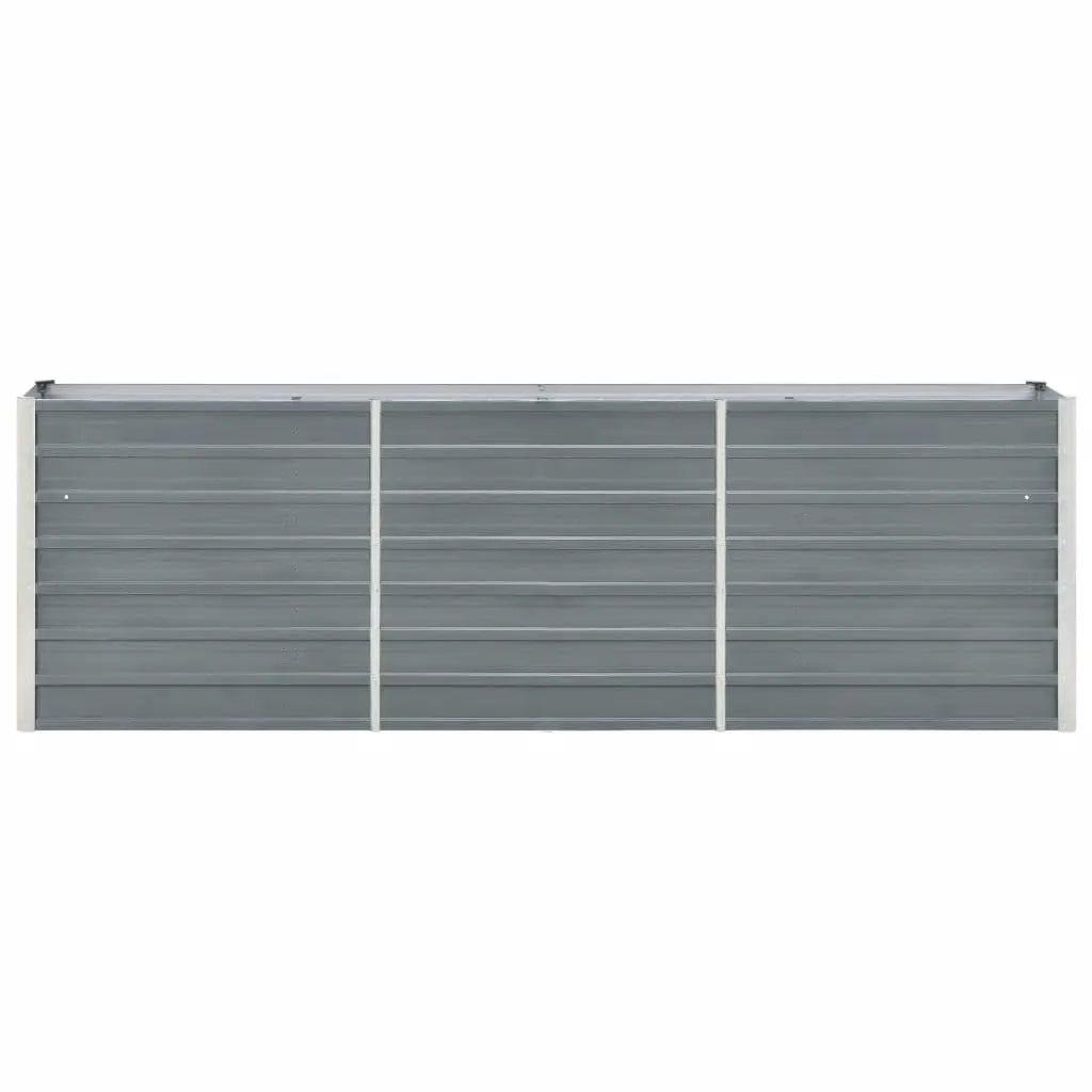Letto Rialzato in Acciaio Zincato 240x40x77 cm Grigio 47040