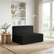 Divano Letto Pieghevole Nero 70 x 72 x 60 cm Tessuto 900070