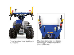 Trinciaerba Yamaha YF750RG motore a scoppio 402cc 13Hp taglio 75cm ruote gemellate