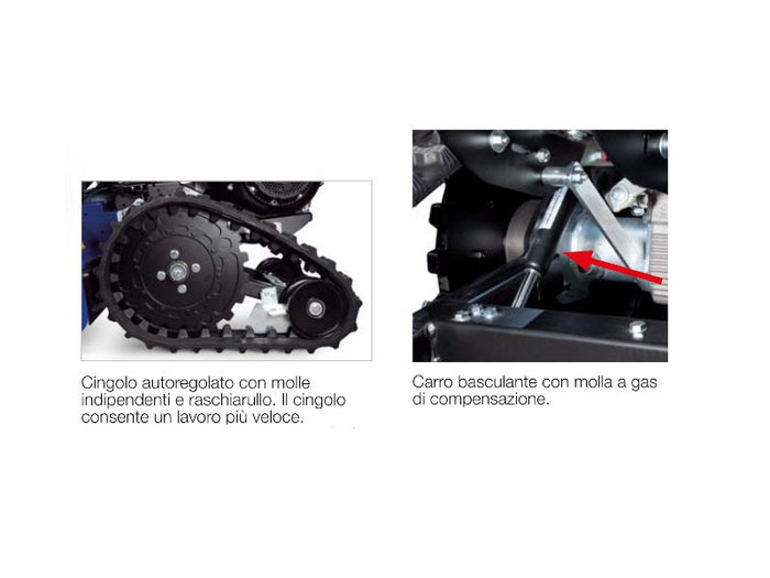 Trinciaerba Yamaha YF750C motore a scoppio 402cc 13Hp taglio 75cm cingolato