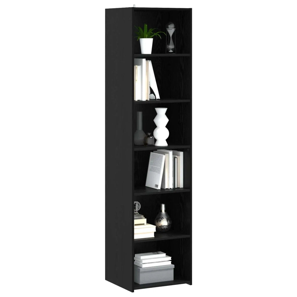 Credenza Rovere Nero 45 x 41 x 185 cm Legno ingegnerizzato 3443783