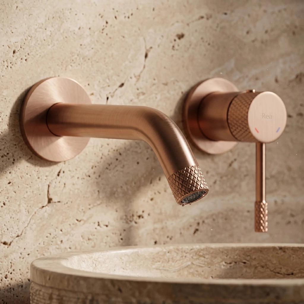 Rubinetto Da Parete Rea Venti Brush Copper