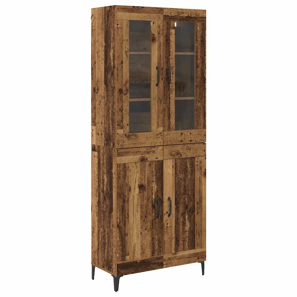 Credenza-Buffet-Armadio da cucina Legno vecchio 69,5 x 34 x 180 cm Legno multistrato 279142
