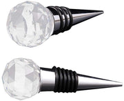 Stopper di vino decorativo - Stopper di vino - Stopper di flacone - Stopper di vino a vuoto - Set da 2 pezzi - Design in metallo