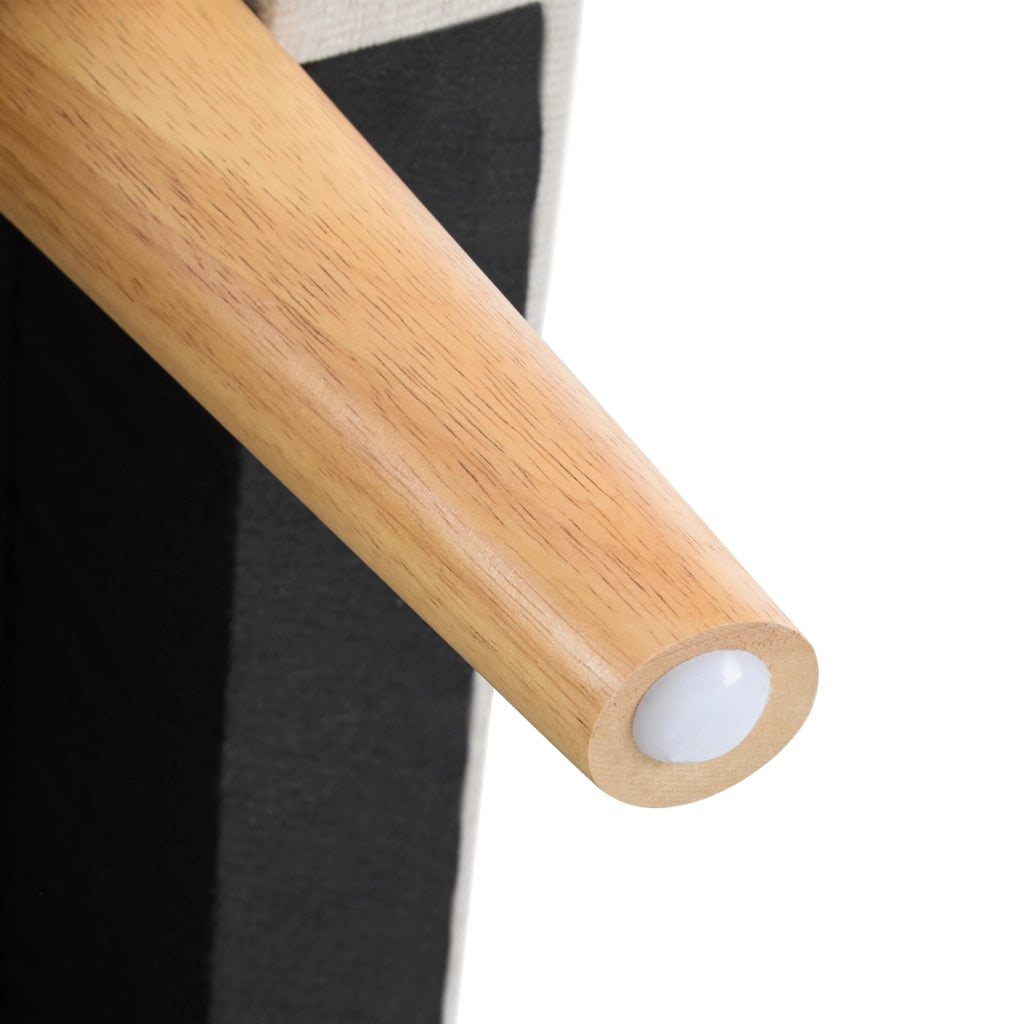 Divano a 2 posti in chenille beige con cuscini e gambe in legno 162 × 74 × 77 cm