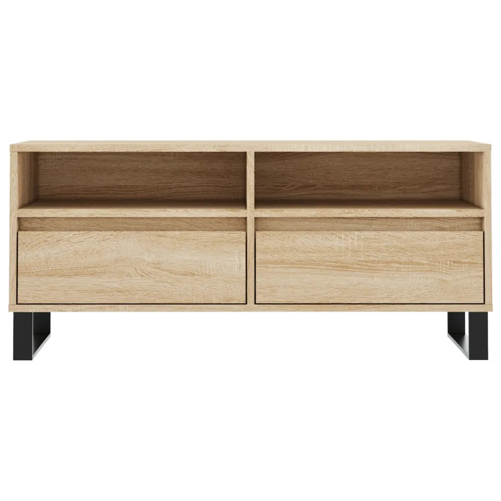Mobile TV | Armadietto TV | Mobile Porta TV Rovere Sonoma 100x34,5x44,5 cm in Legno Multistrato