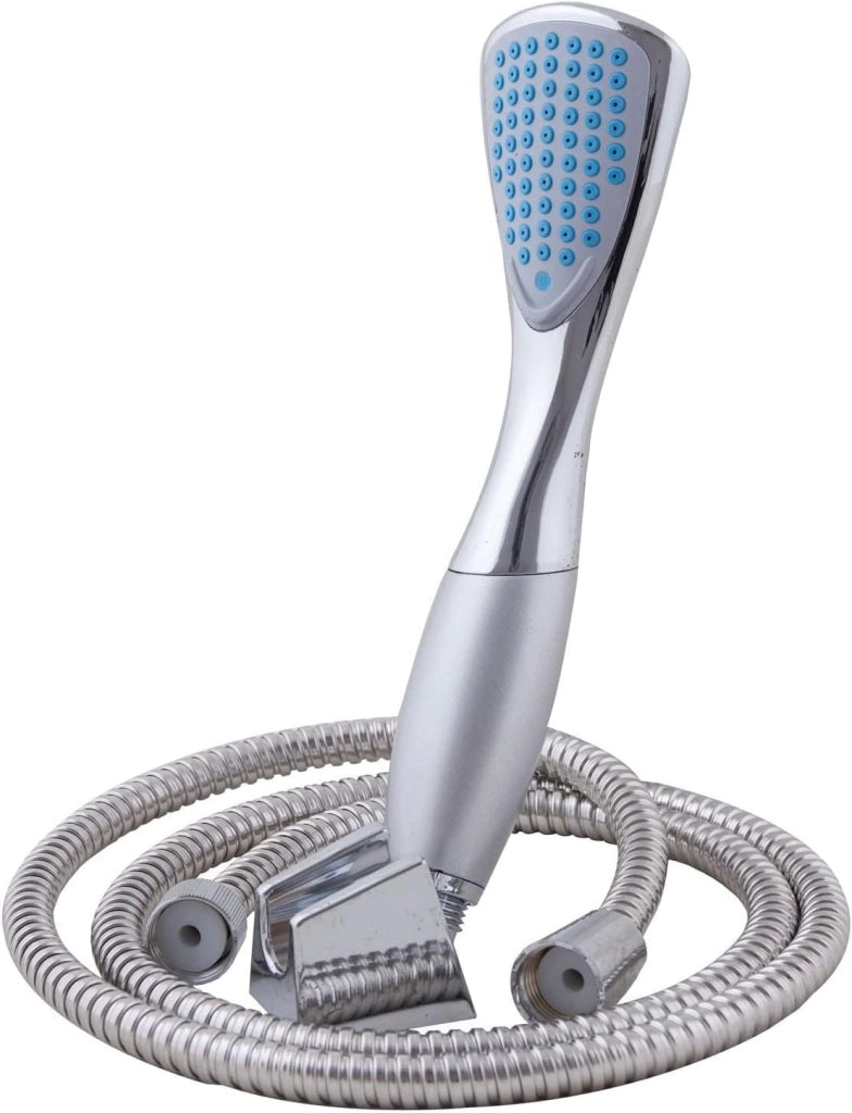 Kit doccia  monojet cromo con tubo flessibile in acciaio inox 1