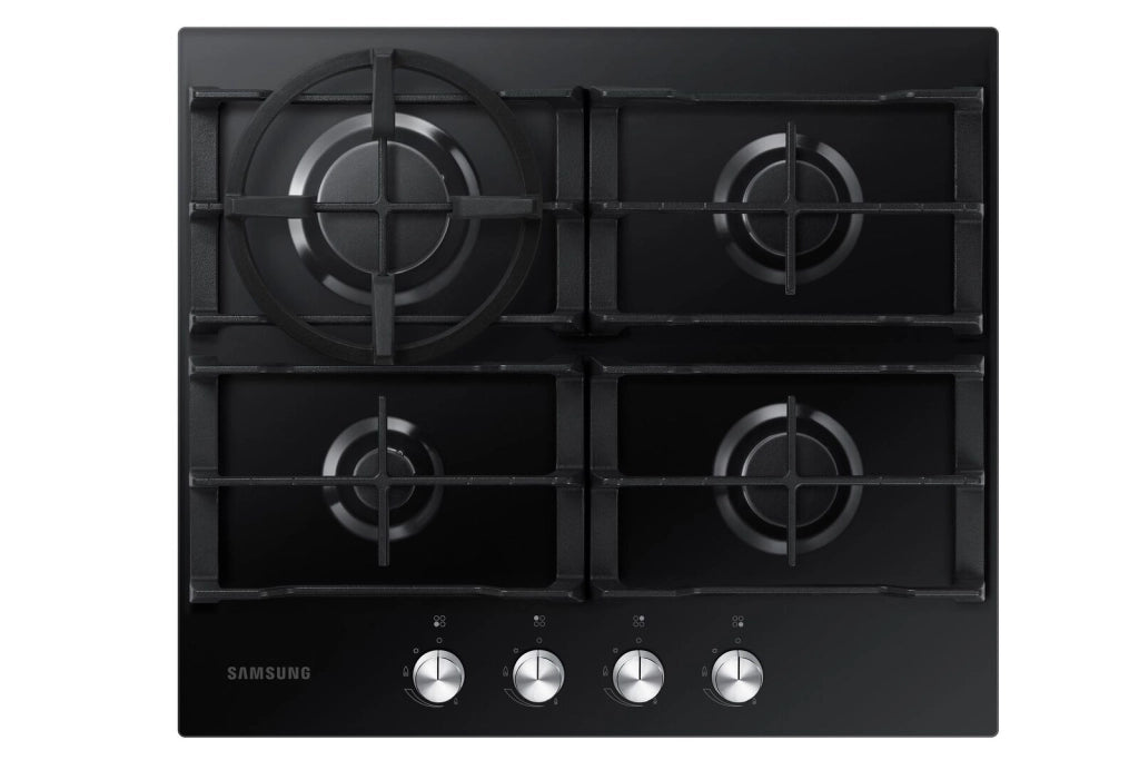 Samsung NA64H3010AK Piano Cottura a Gas 4 Zone Griglia in Ghisa 60 cm Nero