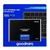 Goodram cx400 gen.2 256 gb 2.5" serial ata iii 3d tlc nand - SSDPR-CX400-256