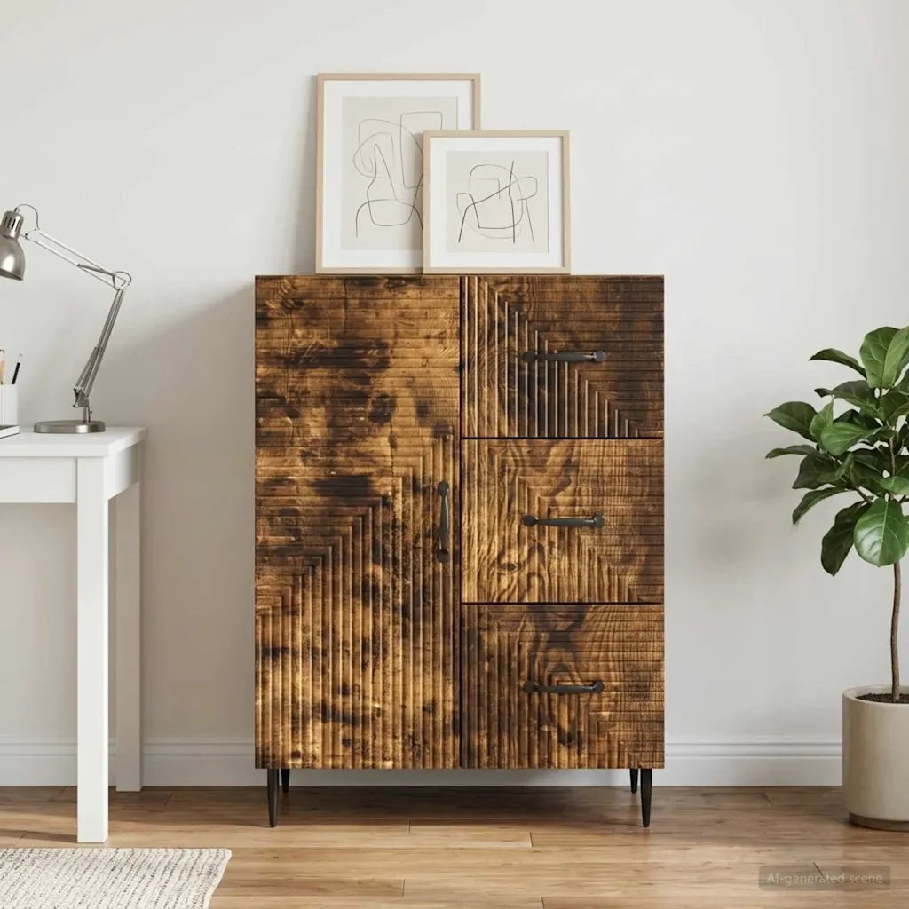 Credenza Rovere Fumo 66 x 34,5 x 89,5 cm Legno ingegnerizzato 894860