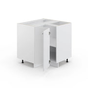 Mobile ad angolo cucina Fame-Line Bianco lucido/Bianco 80.5 cm, PL Antracite Vicco
