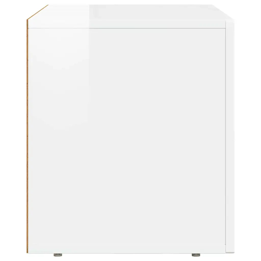 Mobile TV Bianco Lucido 60 x 35 x 40 cm Legno multistrato 891288