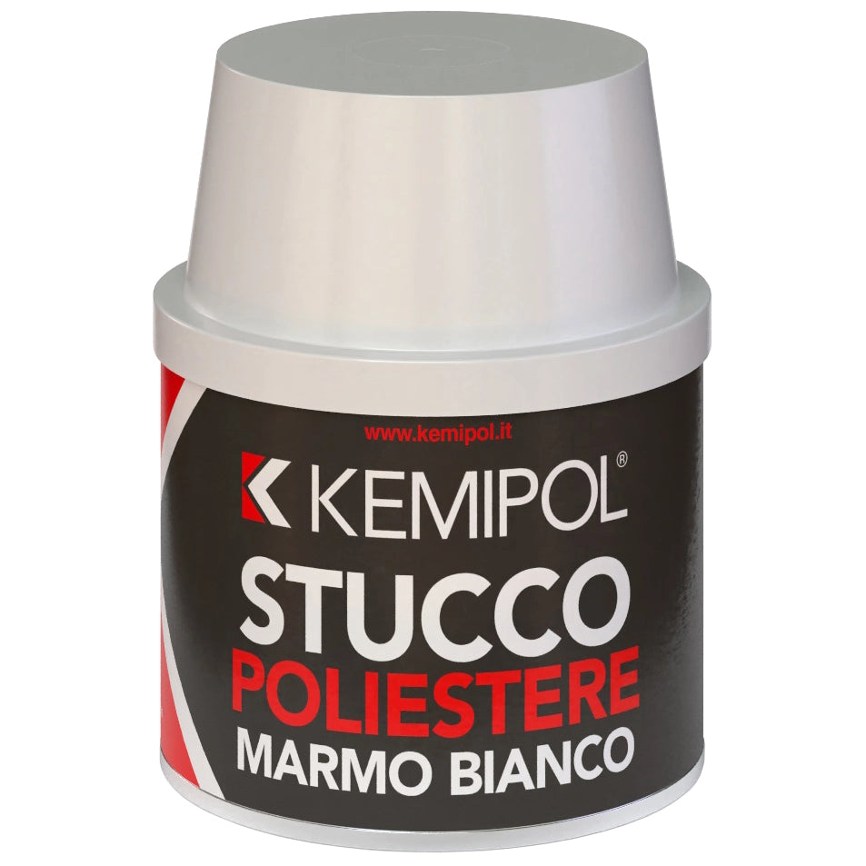 STUCCO POLIESTERE MARMO BIANCO 150 ML- 12,0 pz