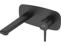 Miscelatore lavabo a incasso – design originale, leve sottili e aeratore regolabile, nero opaco