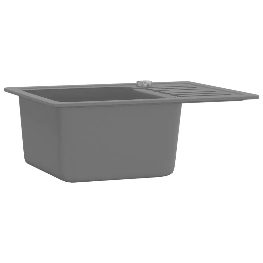 Lavello da Cucina in Granito Vasca Singola Grigio  cod mxl 46075