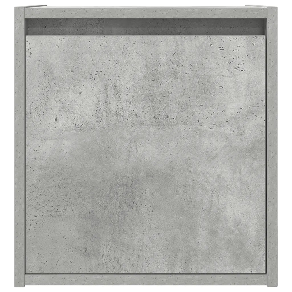 Comodini a Muro 2 pz Grigio Cemento 38x34x40 cm 861236